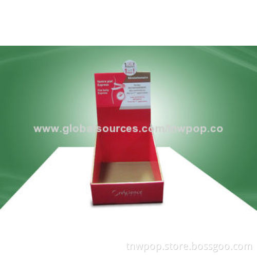POP Cardboard Shipper Display, Strong/100% Eco-friendly Material/Customized Sizes and Designs